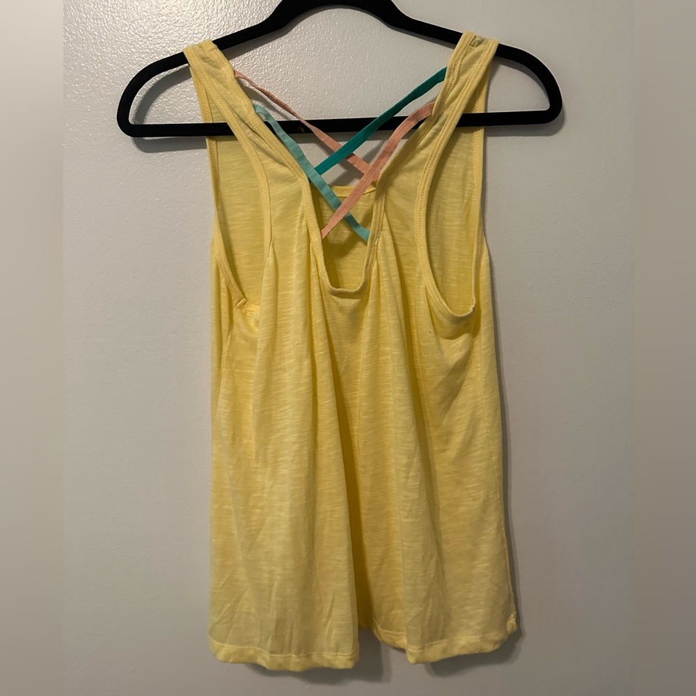 Yellow Activewear tank top - SIZE MEDIUM